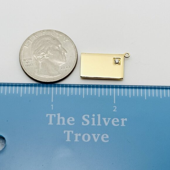 Tiffany & Co Gold and Diamond Love Letter Envelope in Yellow Gold Charm Pendant - Picture 8 of 8